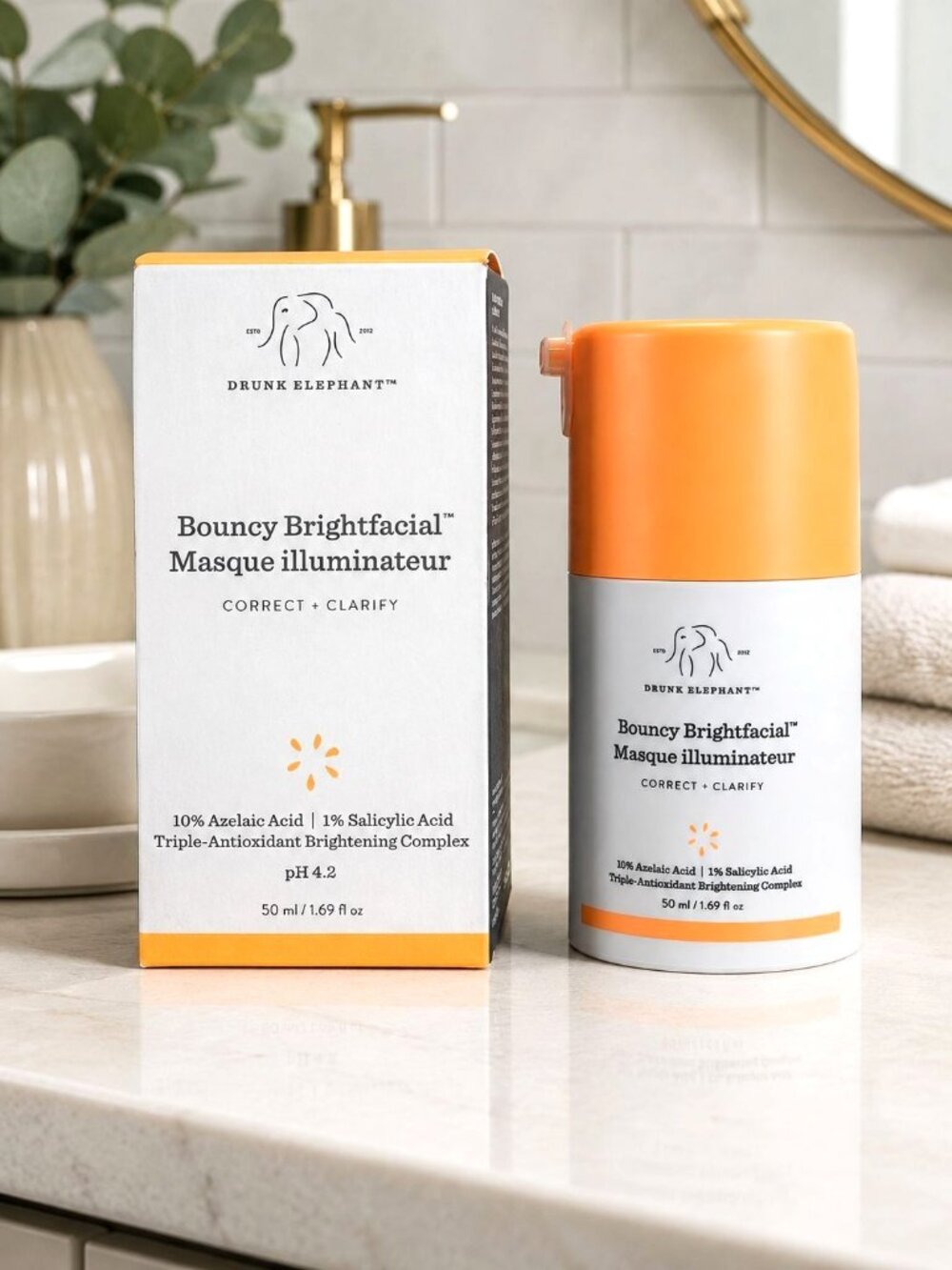 Drunk Elephant Bouncy Brightfacial by Drunk Elephant, 1.69oz Face Mask Full Size